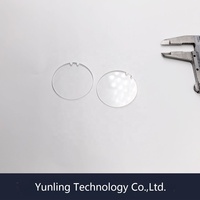 Plaque de substrat en verre de quartz transparent à rainures en coin, surface polie, modèle YunL-W13, stock usine, pour laboratoire