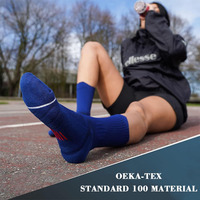 Chaussettes de sport respirantes à fond épais pour la course à pied, personnalisables