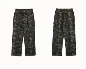 <span class=keywords><strong>Pantaloni</strong></span> <span class=keywords><strong>Cargo</strong></span> Americani Mimetici da <span class=keywords><strong>Uomo</strong></span> con Logo Personalizzato, Gamba Larga Rilassata, Casual, 100% Cotone, Design Unico, Jeans all'Ingrosso - Product Image 5