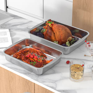 Plaque de cuisson professionnelle en acier inoxydable de qualité commerciale résistante à la chaîne parfaite pour les biscuits Moule à gâteau en acier inoxydable robuste - Product Image 2