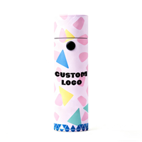 Tubes en papier cylindriques imprimés CMYK personnalisés avec fermeture à sécurité enfant, écologiques, vides, pour emballages de cartouches de 0,5 ml et 1 ml