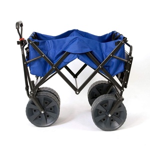 XH1007 Carro de jardín plegado Carro de mano plegable de rueda grande para acampar Uso de jardín de playa al aire libre - Product Image 1