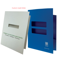 Carpeta Mate con Lámina Dorada, Diseño Gratuito, 16pt 12pt, Carpeta con Relieve, Impresión Personalizada, 1 Bolsillo para Tarjetas, Carpeta de Presentación A4