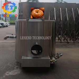 Chaudière Bagel d'acier inoxydable du prix usine <span class=keywords><strong>150L</strong></span>, braconnier à gaz de Bagel avec le thermostat, fabrication d'OEM - Product Image 1