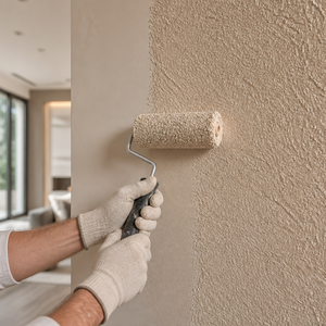 Revêtement texturé élastique pour murs extérieurs, peinture pour surfaces rugueuses, finition imperméable résistante aux fissures, villa, appartement, façade - Product Image 1