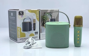 Семейная беспроводная караоке-колонка с микрофонами и <span class=keywords><strong>Bluetooth</strong></span> для домашнего развлечения и использования на улице - Product Image 6