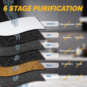 Seau purificateur d'eau <span class=keywords><strong>portable</strong></span> manuel de 6,6 gallons pour usage domestique et extérieur, alimenté par gravité, avec système de filtration céramique - Product Image 6