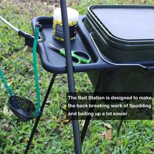 Support de seau à appâts pour la pêche à la carpe européenne <span class=keywords><strong>avec</strong></span> plateau, compatible <span class=keywords><strong>avec</strong></span> les seaux de style européen de 10L et 17L pour la préparation des appâts de pêche - Product Image 3