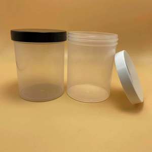 Tarro de Plástico PP PCR de 4oz, 8oz, 16oz, 32oz, Copolímero Natural, Pared Simple, Lados Rectos, para Cuidado Personal y Crema para la Piel - Product Image 6