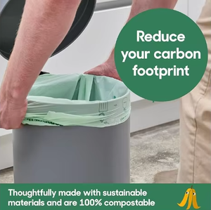 Bolsa de basura manejable PLA modelo más vendido 2025 para bolsas de basura biodegradables de residuos domésticos - Product Image 3