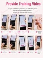 Imprimante à ongles commerciale IA à grand écran NA04 avec écran tactile de 15,6 pouces, machine d'impression et de séchage pour la création de motifs d'ongles personnalisés