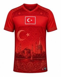 Maglia da Calcio 2026 Nazionale Turca Versione Giocatore e Tifoso Uomo Donna - Kit Uniforme Sportiva Casa e Trasferta per il Mercato all'Ingrosso - Product Image 1