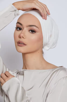 FRC En gros Bonnet intérieur ajustable en jersey musulman, extensible, avec ouverture pour les oreilles et attache arrière, pour hijab, usage quotidien
