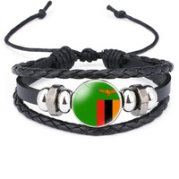Nx WholesaleBracelet drapeau personnalisé avec drapeaux de pays Bracelet Afrique 2024 Bracelet drapeau Côte d'Ivoire