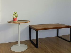 Mesa de centro de madera, diseño pequeño y moderno, al mejor precio - Product Image 2