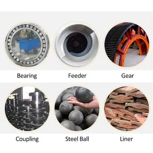 Limestone Cement Coal Ash Ball Mill Gold Mining Sand Crushing Machine Can Be Customized