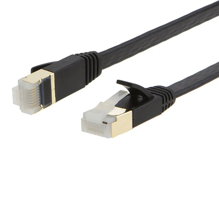 الذهب مطلي القط 7 التصحيح الحبل شقة rj45 cat7 كابل التصحيح 3m القط 7 التوصيل شبكة كابل سعر cat7 إيثرنت كابل