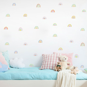 Nuovo ins Creativo Arcobaleno Autoadesivo Della Parete Del Fumetto di Carta Da Parati Per bambini Camera Da Letto Soggiorno Cute Baby Room Decorazione Della Parete Murale - Product Image 2
