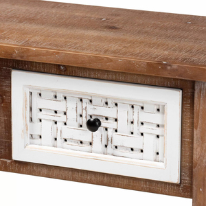 Bàn Kiểu Cổ Truyền Thống MAGI Của Trung Quốc, Bàn Điều Khiển Bằng Gỗ, Kiểu Cổ Điển, Màu Trắng, Đảo Dài, 2 Ngăn Kéo, Hành Lang, Phòng Khách - Product Image 5