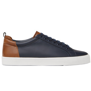 Zapatillas Deportivas Casuales de Moda para Hombre, de Cuero Transpirable Negro con Logotipo Personalizado - Product Image 6