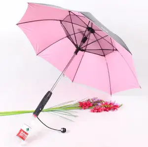Lüks iş hediyeler 27 inç şemsiye yerleşik Fan ve su sprey ile Logo ile özelleştirilmiş Fan şemsiye