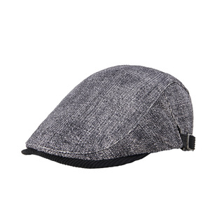 Casquette Ivy en coton, couleur unie, réglable, unisexe, printemps automne, respirante, chaude, protection solaire - Product Image 1