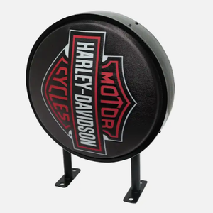 制造商定制新型圆形标志灯箱时尚商用室内墙壁亚克力双面LED灯箱标牌 - Product Image 6