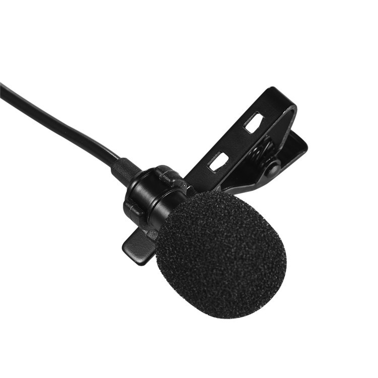 Micrófono de solapa Lavalier con doble cabezal USB micrófono para ordenador omnidireccional con Clip para grabación de vídeo Windows Mac