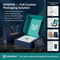 Bolsas de Papel Reciclado Ecológicas con Asas de Cuerda Rosa, Cajas de Envío, Impresión Dorada en Caliente, Diseño de Logotipos Personalizados HONPAK