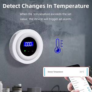 Wifi Gás <span class=keywords><strong>Natural</strong></span> Sensor Combustível Household Smart LPG Gás Alarm <span class=keywords><strong>Detector</strong></span> Vazamento Sensor Wifi Temperatura Detectores - Product Image 3