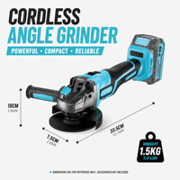 Meuleuse d'angle industrielle sans fil sans balais 1000W 18-21V 3 vitesses 100/125MM 4.0Ah Garantie 3 ans Coupe et meulage du métal