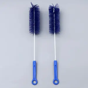 In Stock Nylon Soft Long Handle Blue Cup Brush Baby Bottle Test Tube Cleaning And Stain Removal Baby Milk Bottle Brush