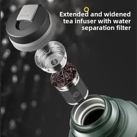 Thermos en acier inoxydable 316, grande capacité, pour le sport et les voyages en plein air, avec poignée pour utilisation en voiture, double paroi