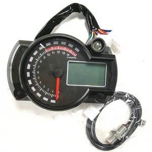 Đồng hồ đo tốc độ kỹ thuật số LCD KOSO dành cho xe máy, mặt số trắng đen, đã được độ chế - Product Image 3