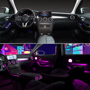 Luz ambiental de 64 colores para Mercedes-Benz C W205/253, luces decorativas LED para ventilaciones, altavoces y pilar A. - Product Image 2