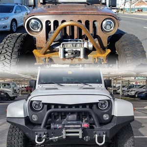 Faro rotondo a LED Angel Eye DRL indicatore di direzione fari da 7 "pollici per Jeep Dahua / OEM / ODM Print Logo/servizi OEM IP68 - Product Image 5