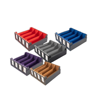 Boîte de rangement pour cartes en PU à 4 rangées, fenêtre transparente, capacité de plus de 3000 cartes, pour collection de cartes de jeux de société, présentoir anti-poussière, étui robuste