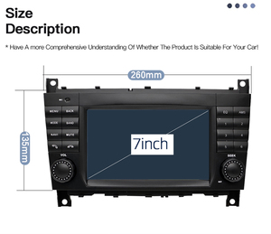 Autoradio GPS multimédia Android <span class=keywords><strong>7</strong></span> <span class=keywords><strong>pouces</strong></span> IPS avec Mirror <span class=keywords><strong>Link</strong></span> et écran tactile DVR pour Mercedes Benz Classe C W203 - Product Image 3