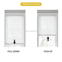 Mini persianas de ajuste de luz a prueba de agua, persianas venecianas de aluminio, fáciles de instalar, sin perforación, Persianas Horizontales para ventanas