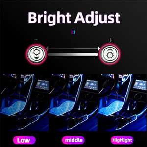 Voiture Explosive LED RGB lumière ambiante multicolore LED éclairage ambiant intelligent contrôle par application Mobile - Product Image 6