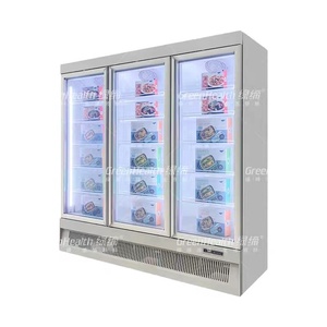 Aliments congelés Double trois portes Unité inférieure Congélation Stockage Affichage Congélateur Réfrigérateur - Product Image 6
