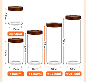 Barattolo in <span class=keywords><strong>Vetro</strong></span> per Conservazione Alimenti con Valvola <span class=keywords><strong>di</strong></span> Rilascio dell'Aria, Certificato per la Sicurezza, Sigillato <span class=keywords><strong>Sottovuoto</strong></span> - Product Image 6