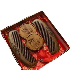 Regalo de Boda Tradicional Chino <span class=keywords><strong>para</strong></span> la Novia, Peine de Madera, Recuerdos, Juego de Regalo al por Mayor, Regalos <span class=keywords><strong>para</strong></span> Mujeres - Product Image 1