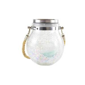 Solar Garden <b>Lights</b> Glass Jar 50 <b>Led</b> <b>Light</b> <b>Sensor</b> Hanging Outdoor Decor Waterproof Landscape Lighting - Product Image 4