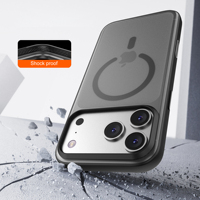 Étui magnétique en PC mat pour iPhone 18 Pro Max, coque de téléphone tactile AI pour iPhone 18 Pro 17, touches métalliques, logo personnalisé, emballage LM061