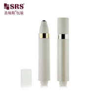 Emballage de crème pour les yeux avec applicateur à bille 10ml 15ml, flacon vide à bille, conteneur pompe sans air en plastique PP à double paroi