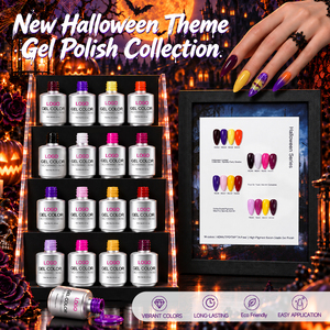 Vernis à ongles en gel UV sur le thème d'Halloween, vente en gros OEM ODM, 15 ml, vernis à ongles en gel non toxique pour salon de manucure professionnel - Product Image 4