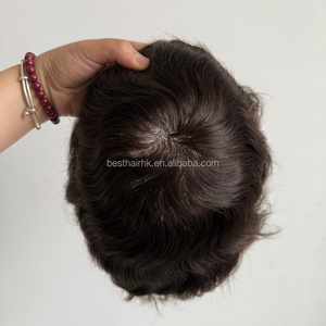Système capillaire de remplacement pour hommes Q6 en cheveux humains naturels, confortable, fabriqué sur mesure par une usine chinoise en gros - Product Image 1