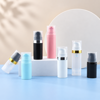 Flacon pompe airless sous vide en plastique PP rechargeable pour voyage, 5ml, 10ml, 15ml, 30ml, pour emballage cosmétique, parfum et soins de la peau