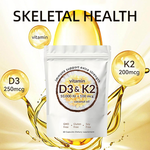 Capsules molles de vitamine d3 k2 Offre Spéciale vitamine d3 k2 10000 ui pour le soutien immunitaire et la santé des os - Product Image 5